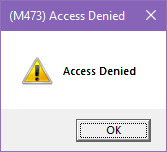 (M473) Access Denied