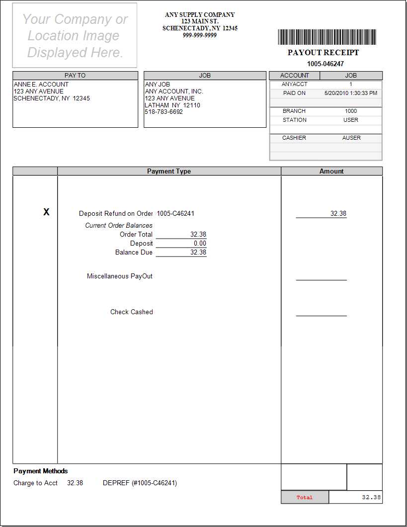 Point of Sale Payouts - Deposit Refund