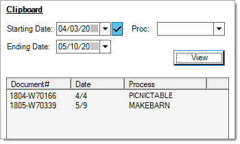 Main Menu > Manufacturing > Schedule