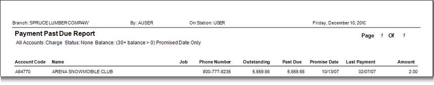 Payment_Past_Due_Report