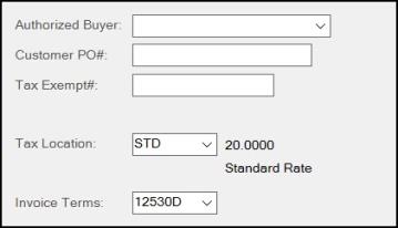 Main Menu > Point of Sale > {Various Transactions} > Process (F12) > Account Tab