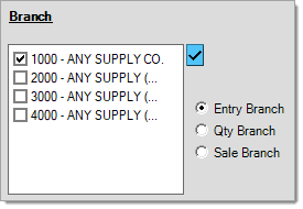 Branch Selection with Types