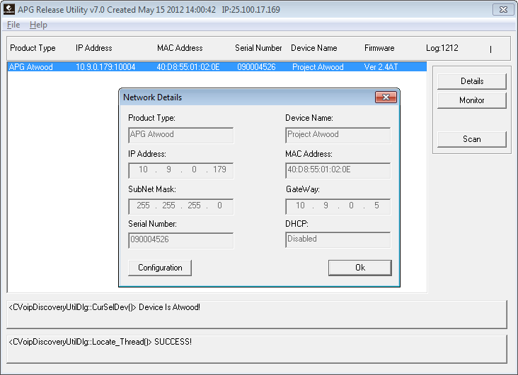 Network Details Network Details