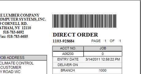 Direct Ship Order Direct Ship Order