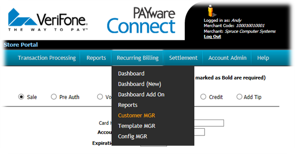 PAYware_Connect_Customer_Mng