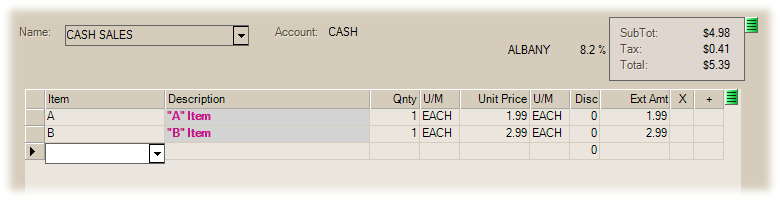 Multiple Pricing at Point of Sale (Not Applied)