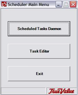 Scheduler Main Menu