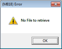 No File to Receive