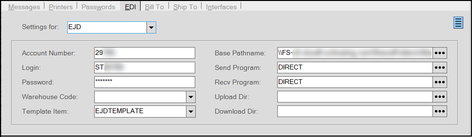 Main Menu > Maintenance > Database > Branches