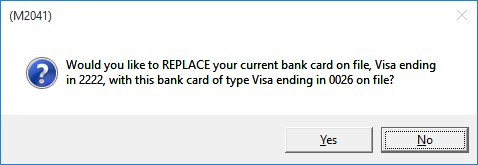 M2041 - Replace Card on File