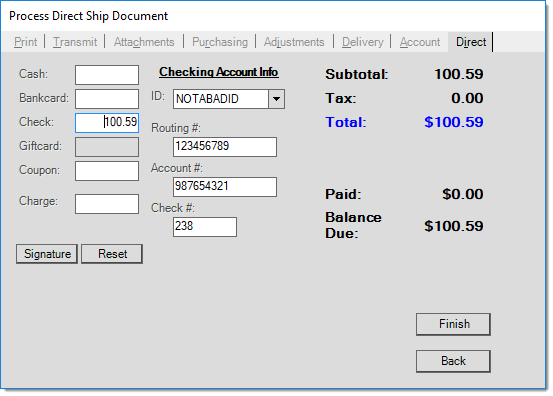 Direct_Ship_Process_Direct_Check