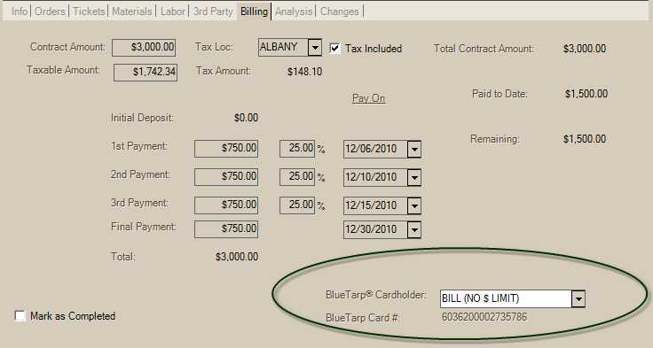 Installed_Billing_Capital One Trade Credit (formerly BlueTarp)