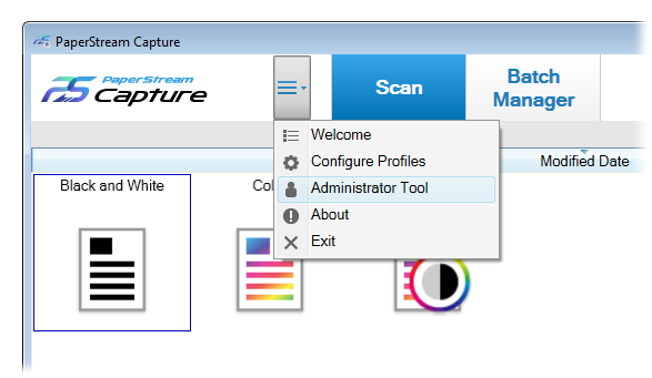 PaperStream_Capture_Menu1