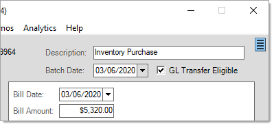 Payables_Billing_Entry_GLTransfer