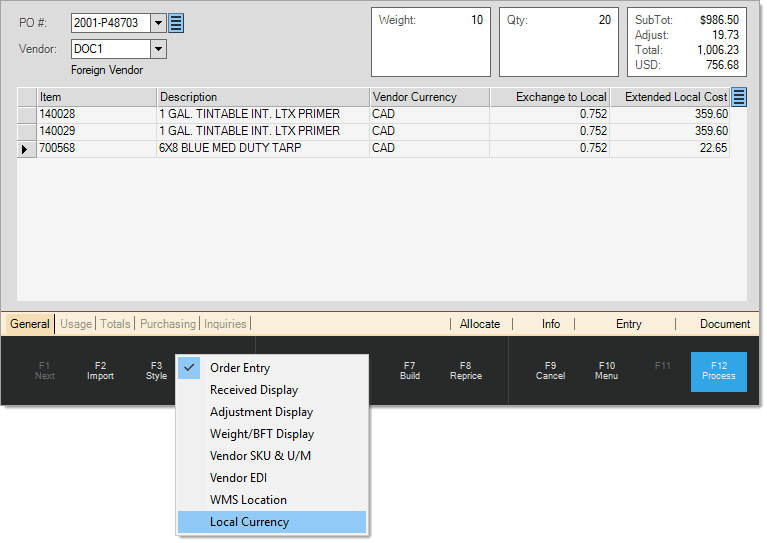 Purchasing_Order_Entry_LocalCurrency