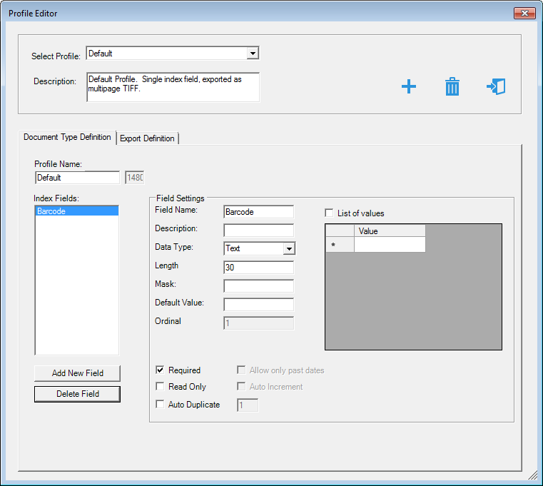 ScanPro_Profile_Editor_DocumentTypeDef