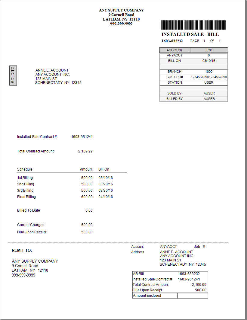 AR Debit Adjustment