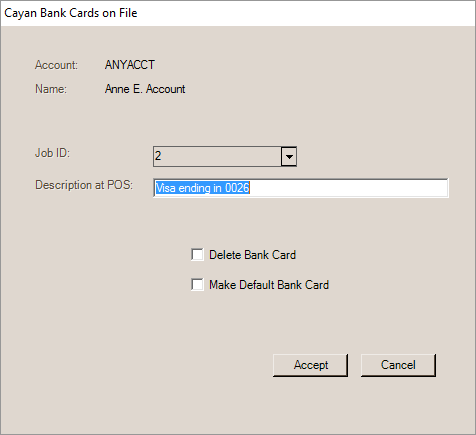 Main Menu > Point of Sale (or Receiivables) > Database > Account, Receivables (TAB)