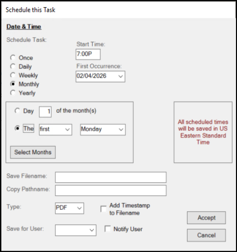 Schedule Task (Nth Weekday)