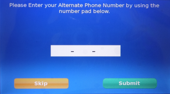 Alternate Phone (Optional)